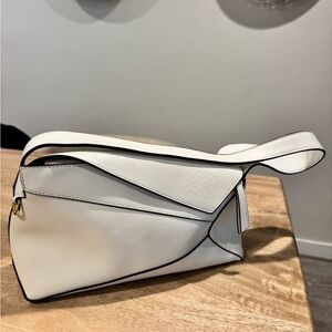 White Hobo Puzzle Bag